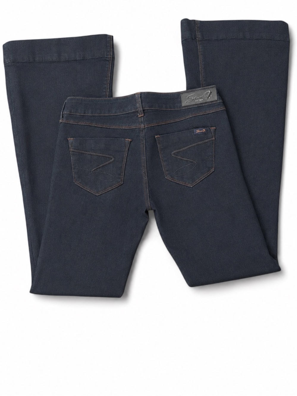 Vintage Y2K Seven7 Dark Wash Low Rise Flare Jeans-NWOT